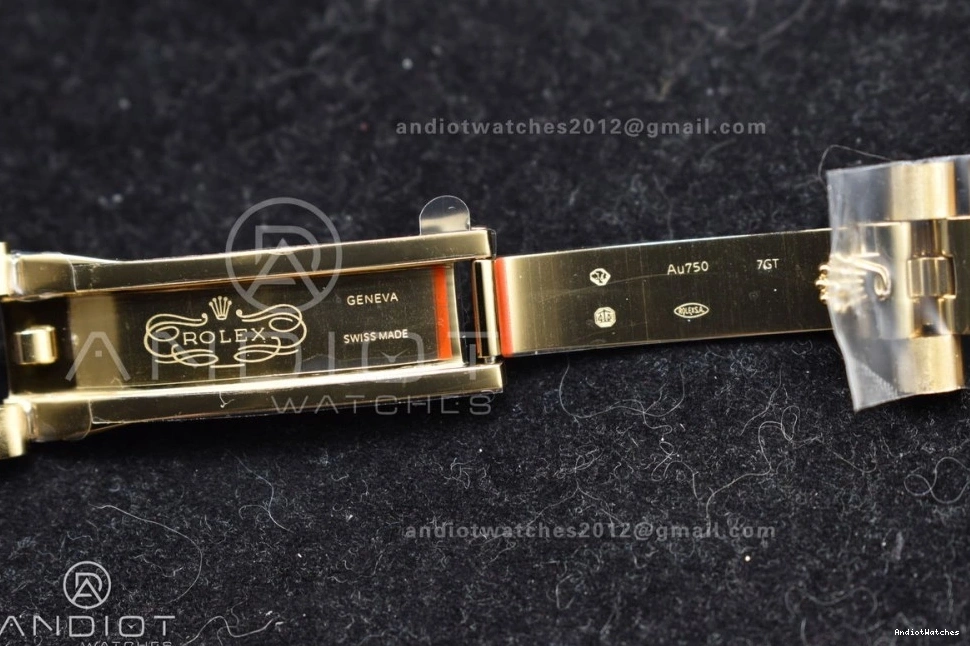 GMF 904L Diamond A3255 Gain YG 723 DayDate President On Weight GoAnywhere Markers Gold Dial Steel 40 V Bracelet 1021